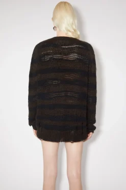 Gestreifter Pullover Im Used-Look