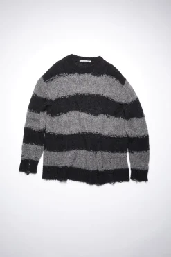 Gestreifter Pullover Im Used-Look