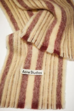 Gestreifter Schal Aus Woll-Mohair-Mix