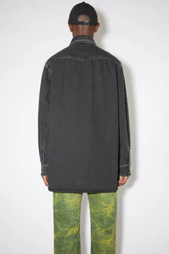 Jeanshemd Mit Knopfleiste