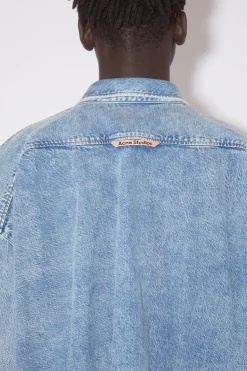Jeanshemd Mit Knopfleiste