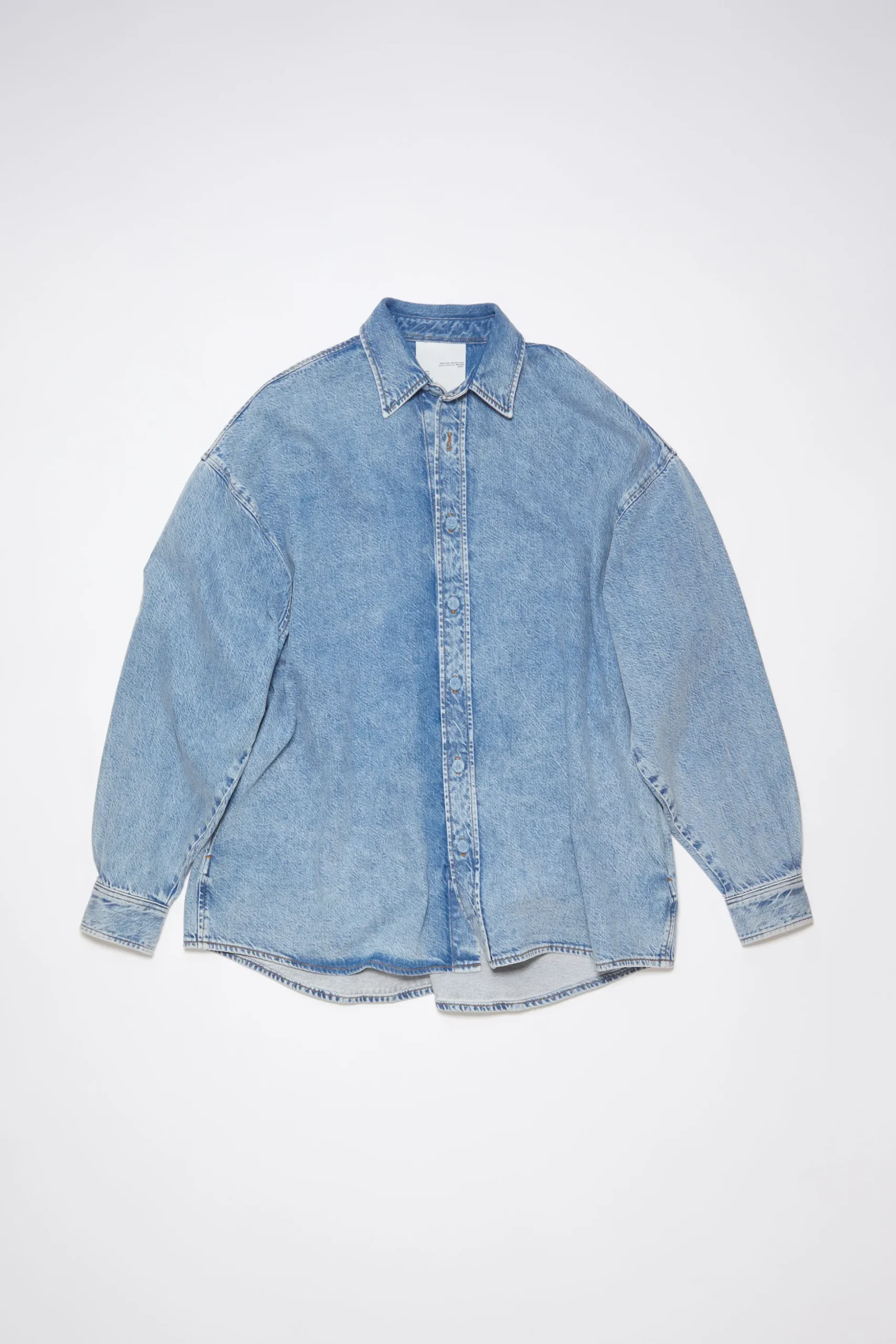 Jeanshemd Mit Knopfleiste