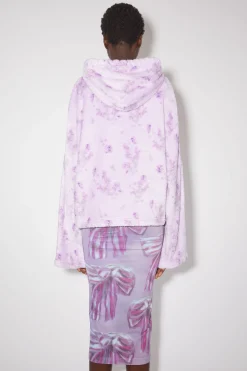 Kapuzen-Sweatshirt Aus Teddy-Stoff