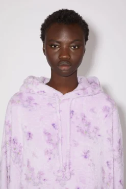 Kapuzen-Sweatshirt Aus Teddy-Stoff