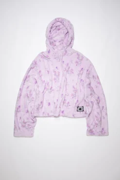 Kapuzen-Sweatshirt Aus Teddy-Stoff