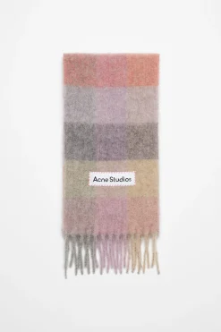 Karierter Schal Aus Mohair