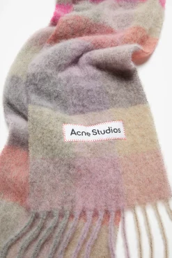 Karierter Schal Aus Mohair