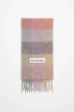 Karierter Schal Aus Mohair
