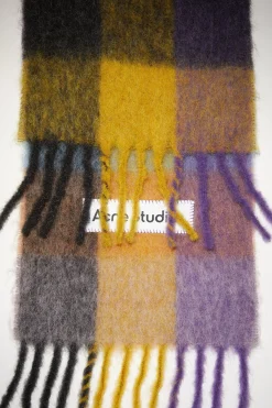 Karierter Schal Aus Mohair