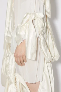 Kleid Mit Drapierter Schleife
