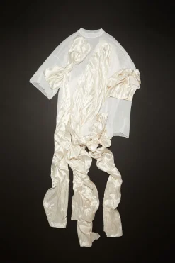 Kleid Mit Drapierter Schleife
