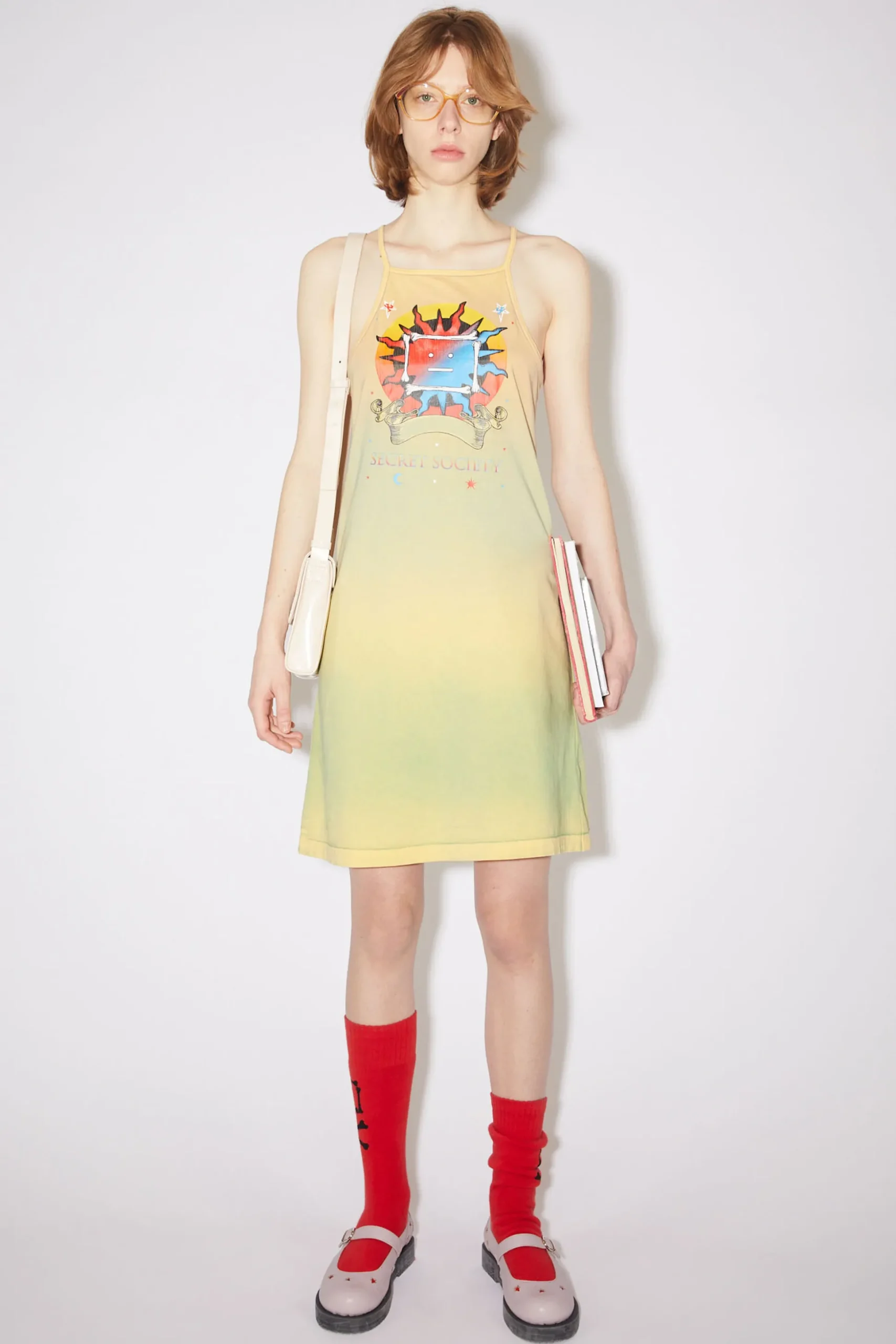 Kleid Mit Siebdruck