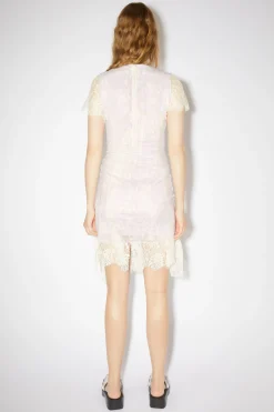 Kleid Mit Spitze Und Schleife