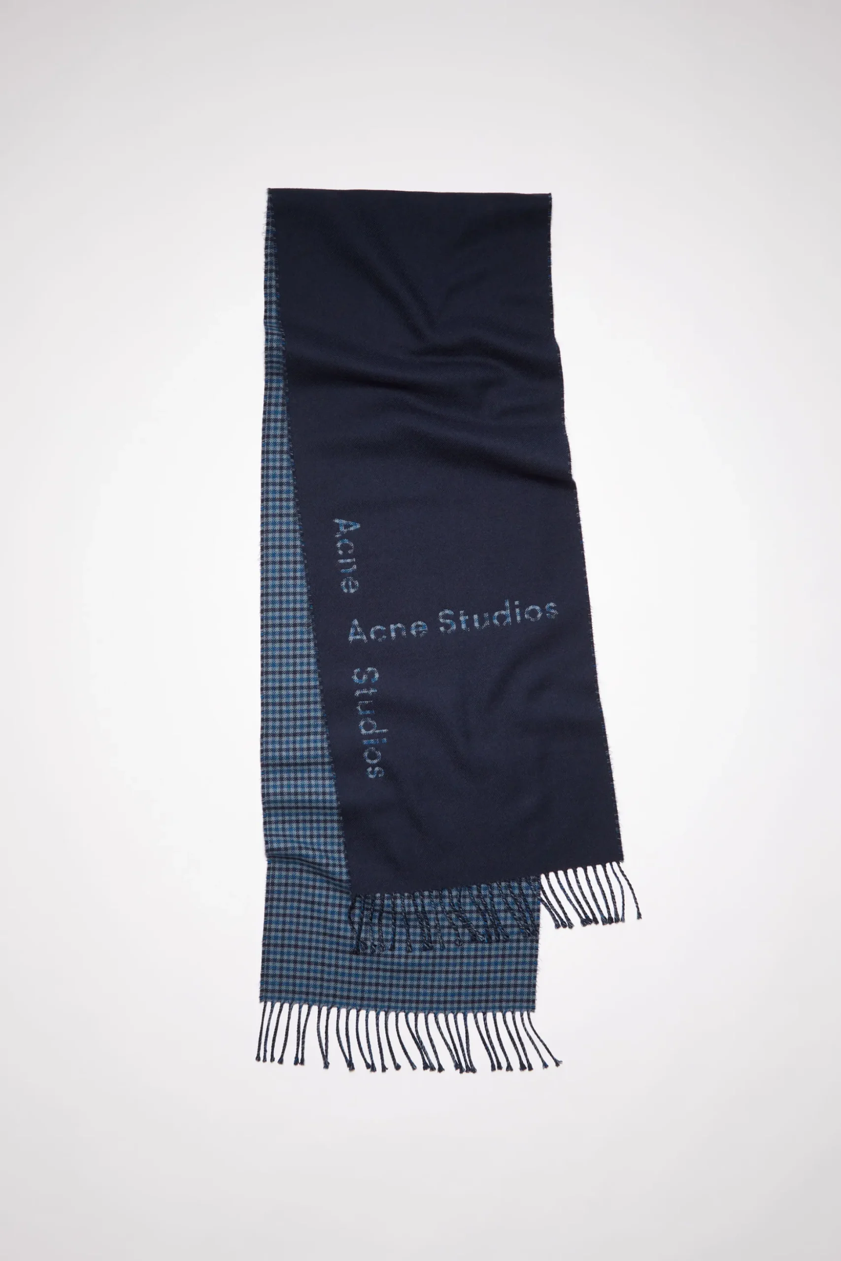 Kontrastierender Wollschal Mit Logo-Jacquardmuster