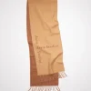 Kontrastierender Wollschal Mit Logo-Jacquardmuster