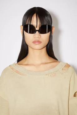 Langarmliges T-Shirt Im Used-Look