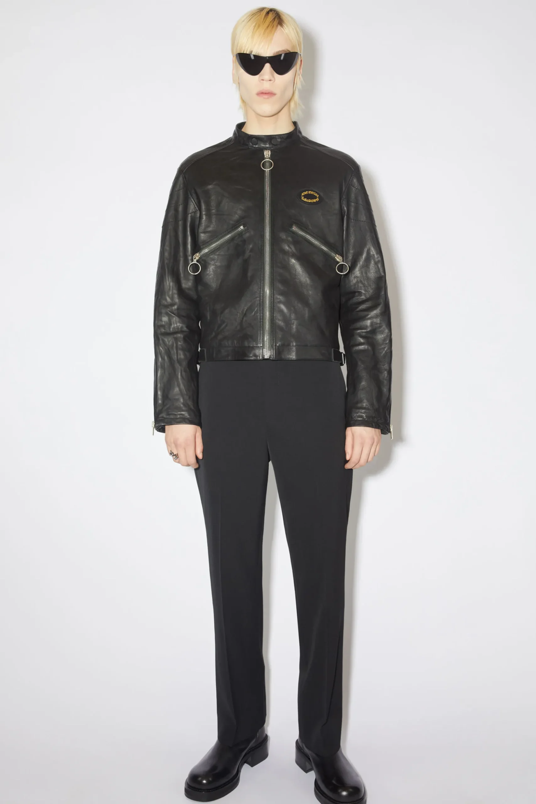 Lederjacke Im Used-Look