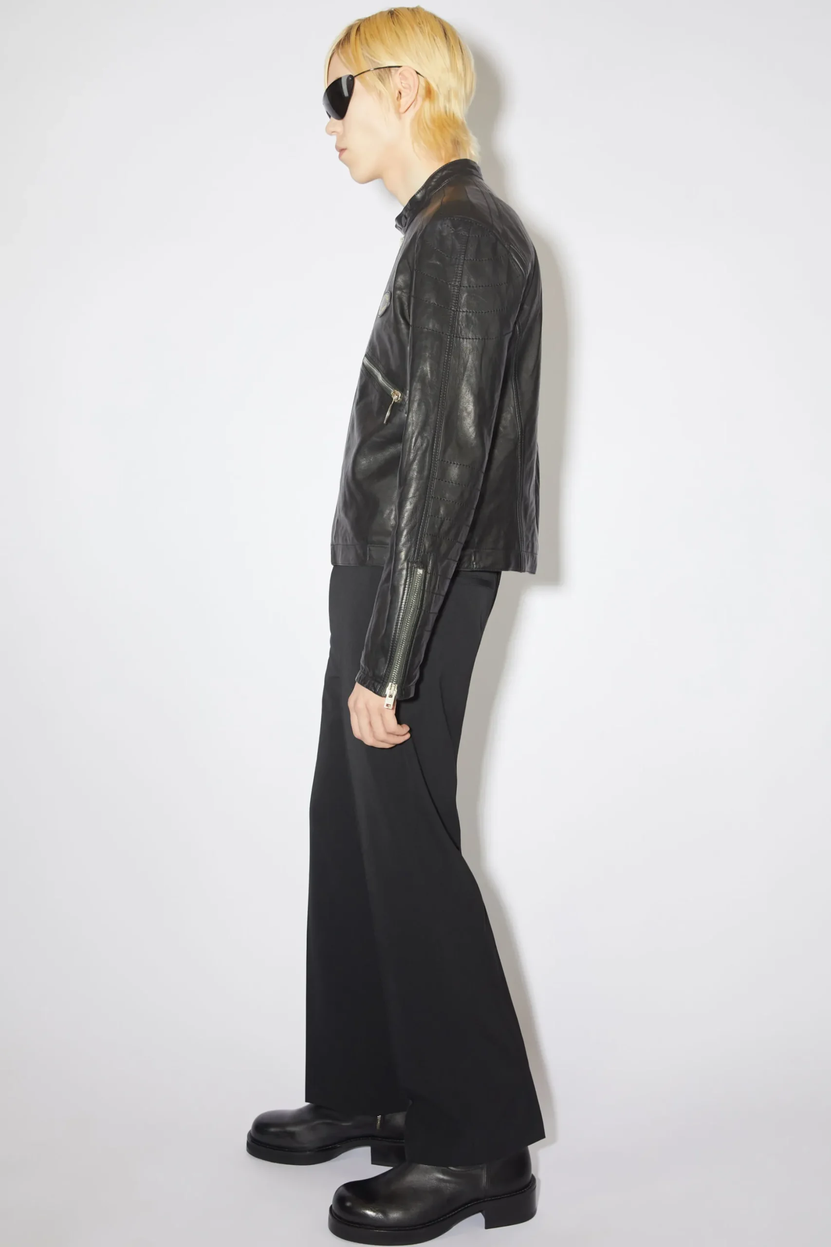 Lederjacke Im Used-Look