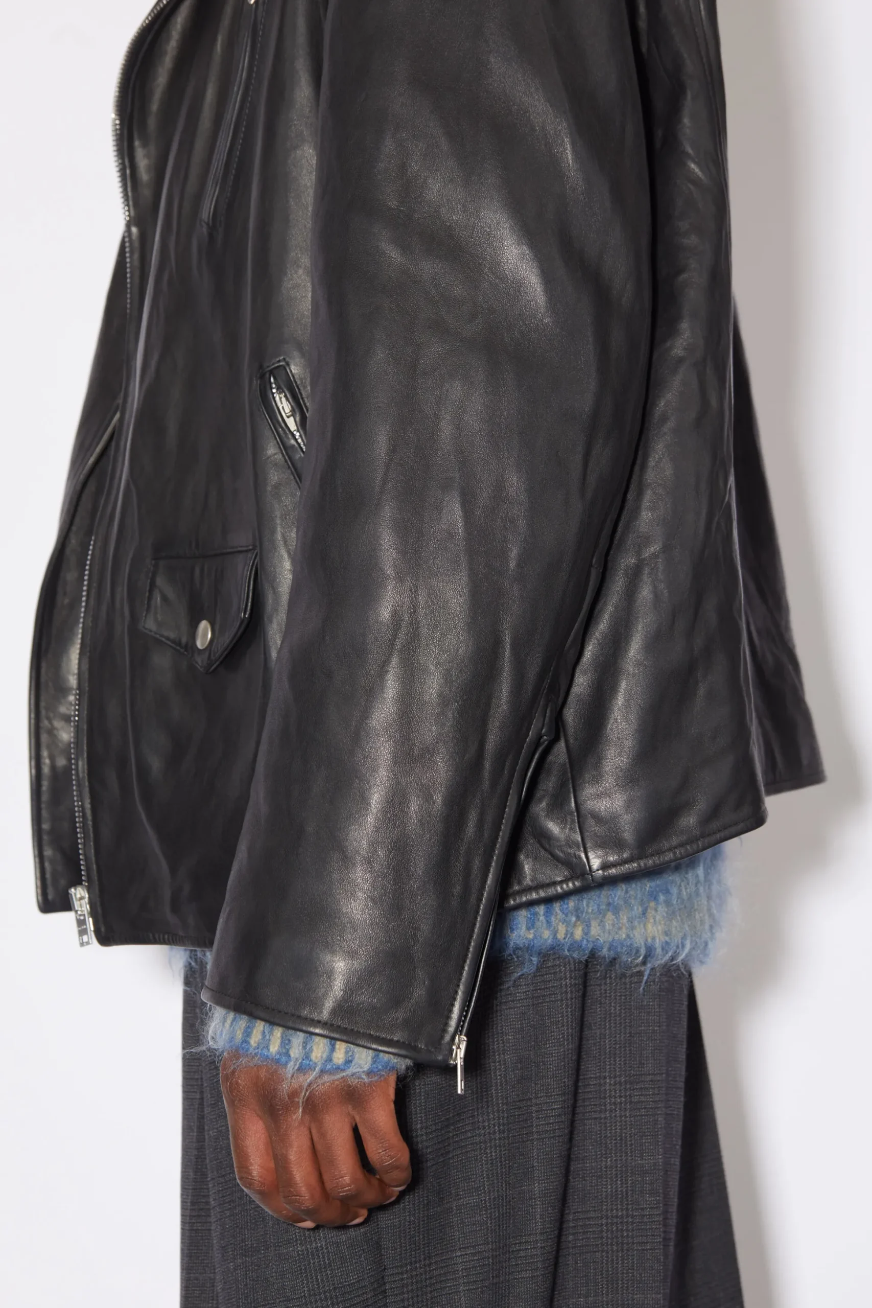 Lederjacke Im Used-Look