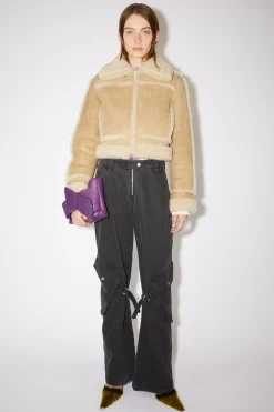 Lederjacke Mit Shearling
