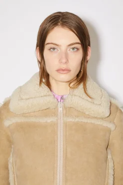 Lederjacke Mit Shearling