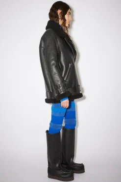 Lederjacke Mit Shearling