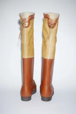 Lederschuhe Mit Wendbarem Shearling