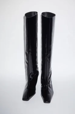 Lederstiefel Mit Absatz