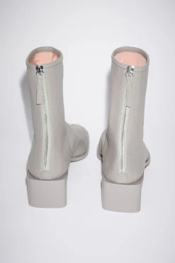 Lederstiefel Mit Logo