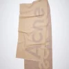 Logo-Schal Aus Woll-Mix