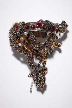 Mixed Textured Cuff Bracelet