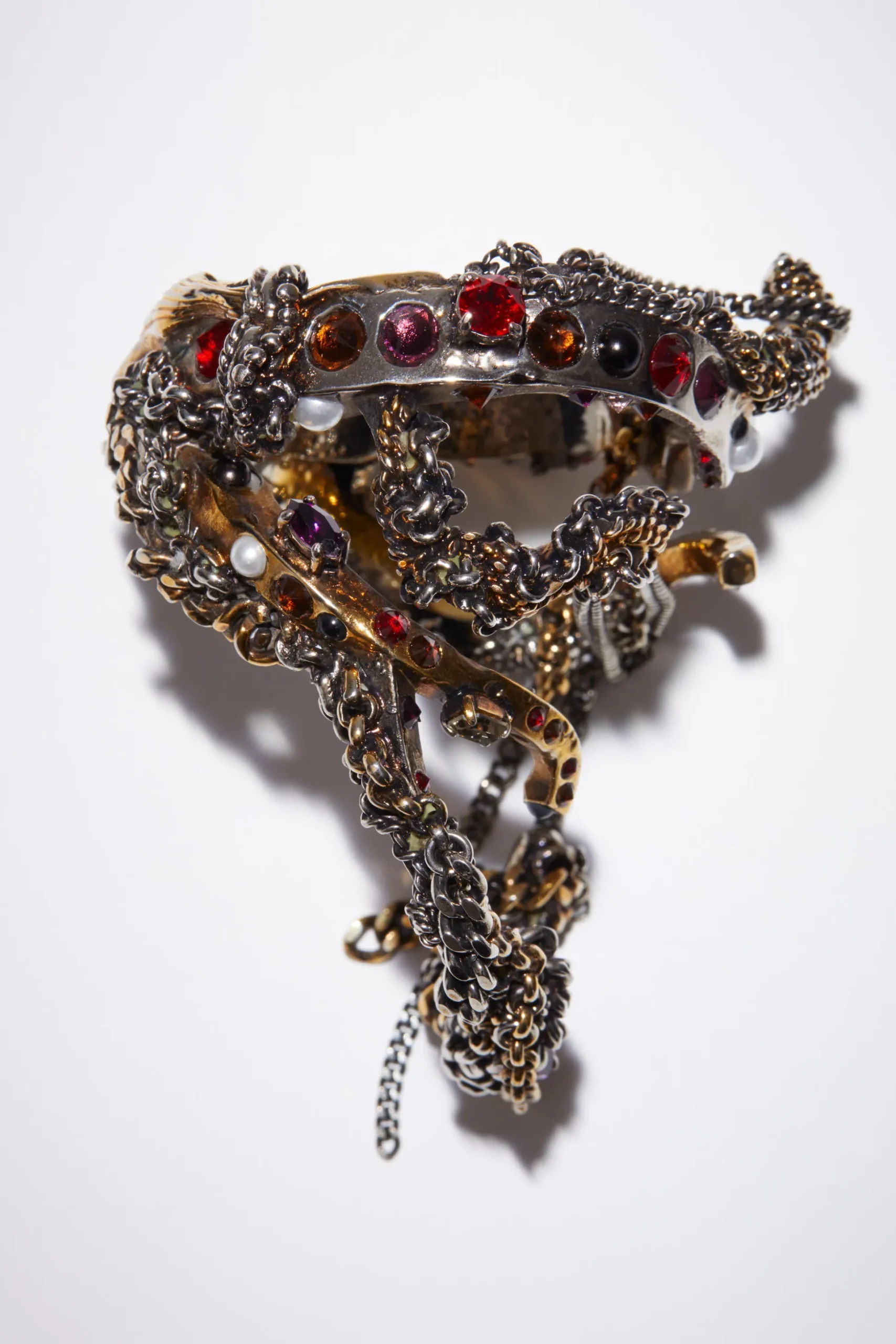 Mixed Textured Cuff Bracelet