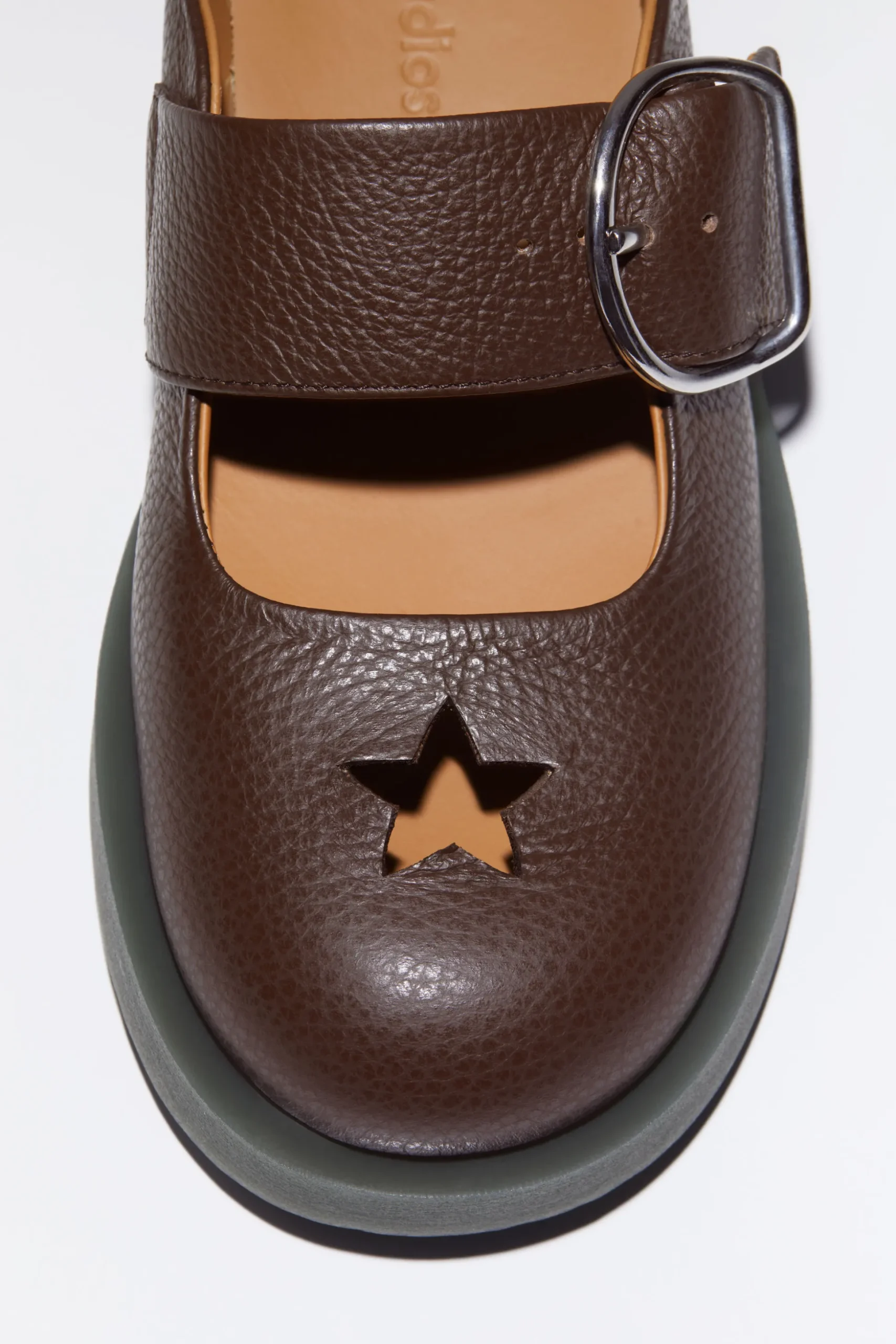 Mules Aus Leder Mit Schnalle