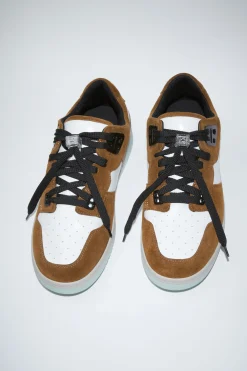 Niedrige Basketball-Sneakers Aus Leder