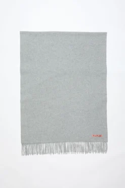 Oversized-Wollschal Mit Fransen
