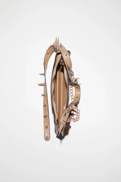 Platt Mini-Schultertasche Mit Spikes