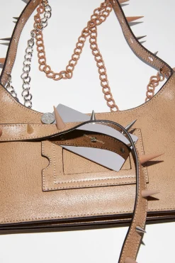 Platt Mini-Schultertasche Mit Spikes