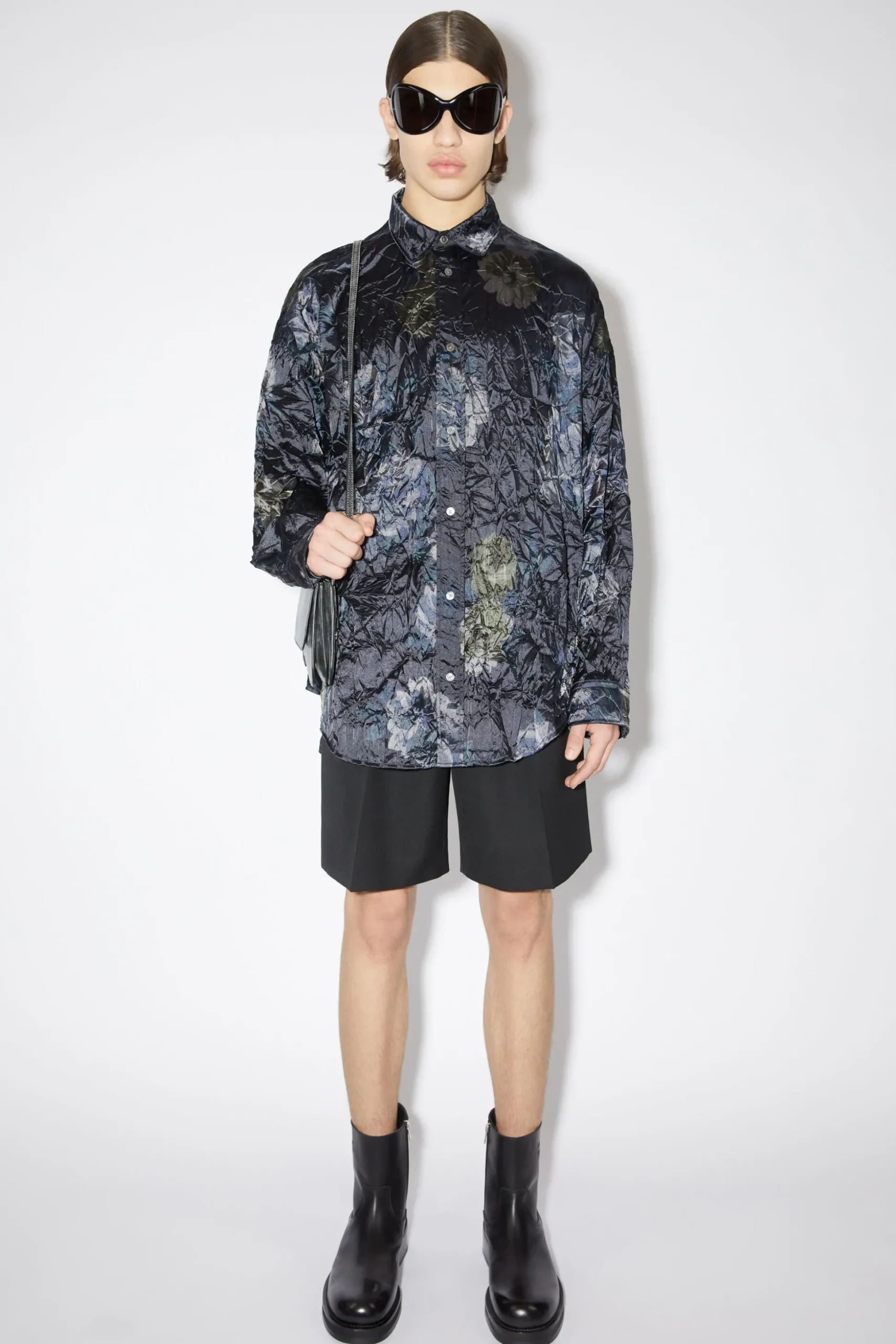 Plissierte Shorts