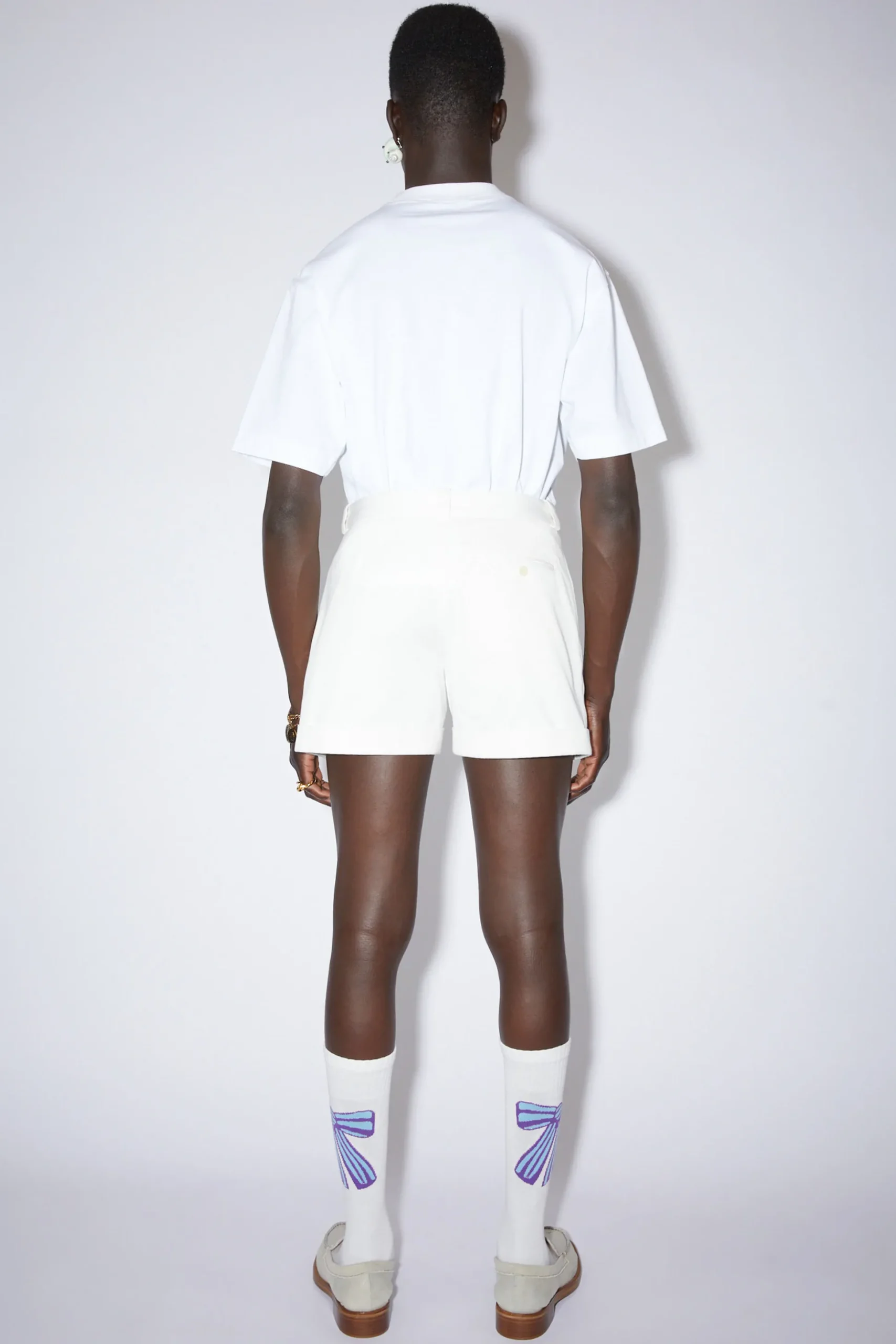 Plissierte Shorts Aus Twill