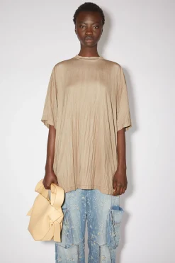 Plissiertes T-Shirt