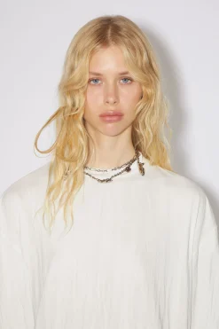 Plissiertes T-Shirt