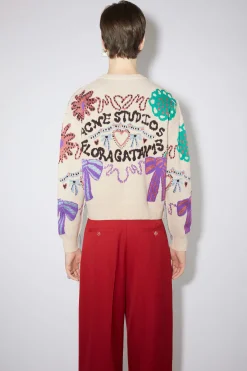 Pullover Mit Floragatan-Artwork Aus Jacquard