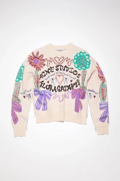 Pullover Mit Floragatan-Artwork Aus Jacquard