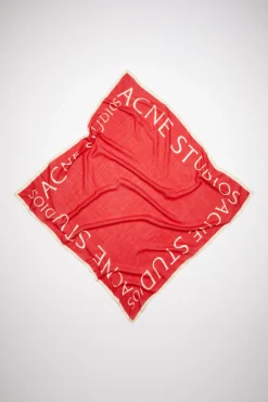 Quadratischer Wollschal Mit Logo