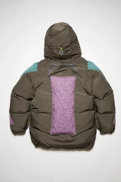 Ripstop-Pufferjacke Mit Kapuze