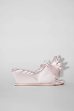 Sandalen Mit Keilabsatz Aus Satin