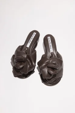 Sandalen Mit Keilabsatz Aus Leder
