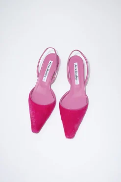 Slingback-Pumps Aus Haarleder