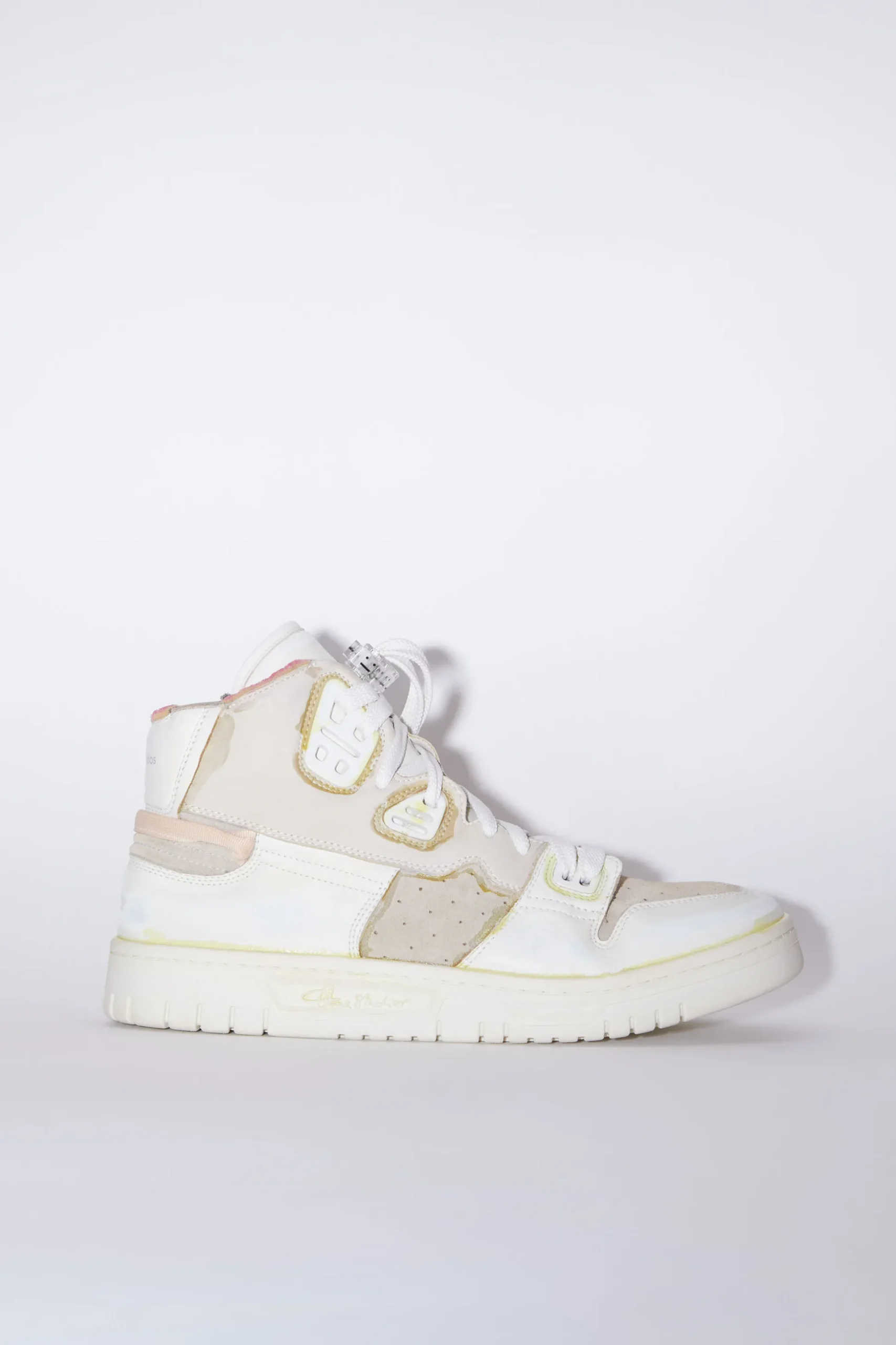 Sneakers Aus Leder Mit Hohem Schaft