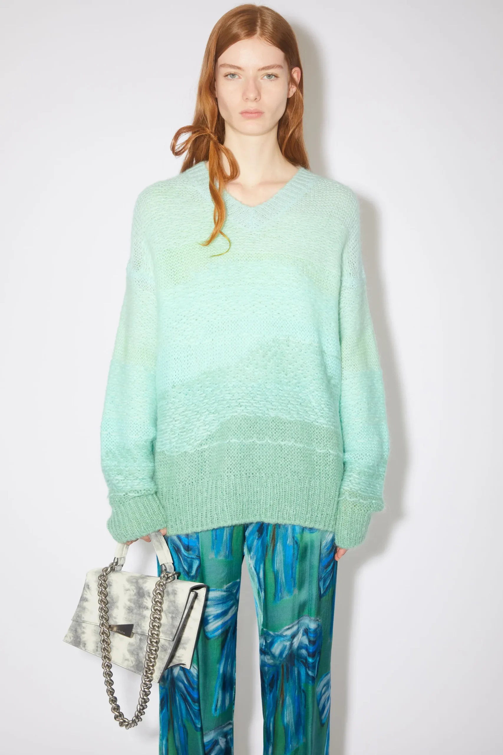 Strickpullover Mit V-Ausschnitt
